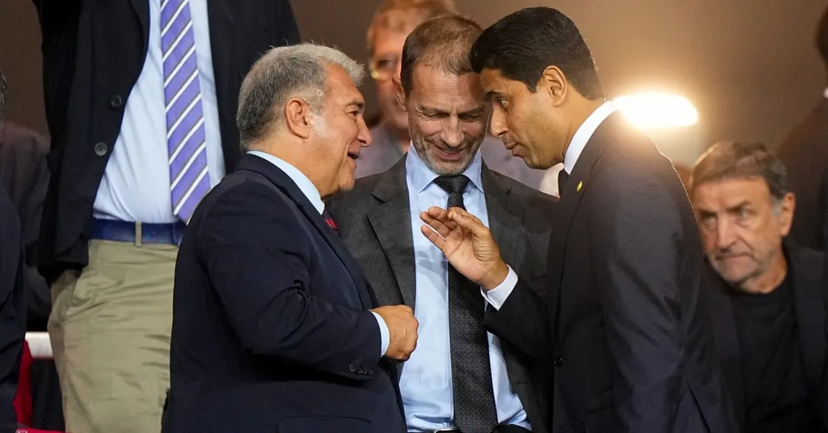 Joan Laporta souligne son amitié avec Nasser Al-Khelaifi