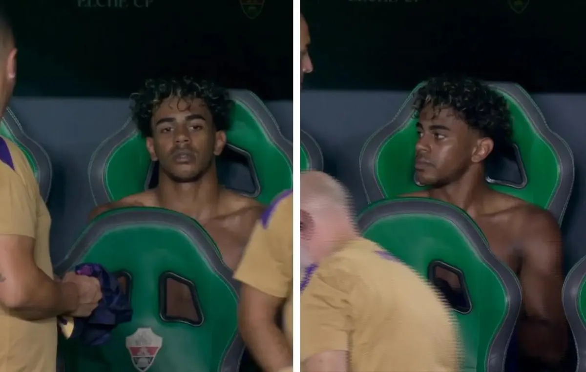 لامين يامال غاضب من برشلونة بسبب رحيل أليخاندرو بالدي